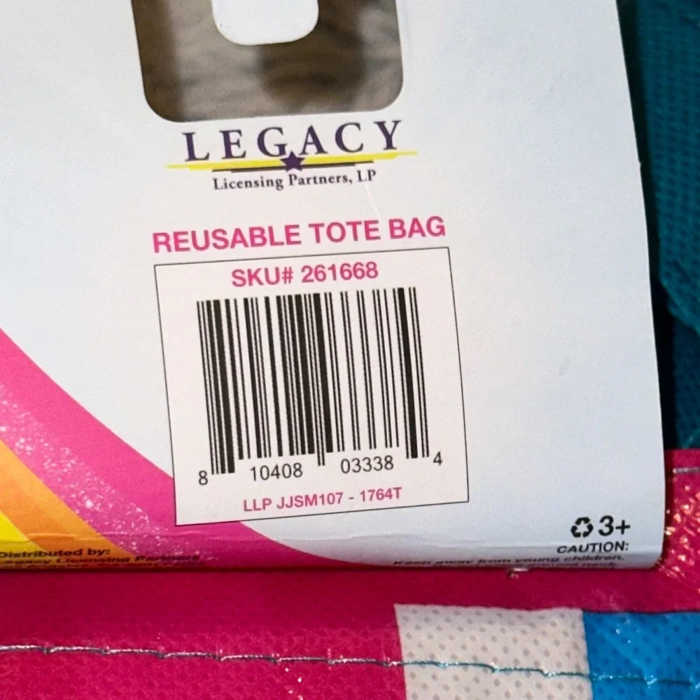 JoJo Siwa Reusable Tote Bag NWT